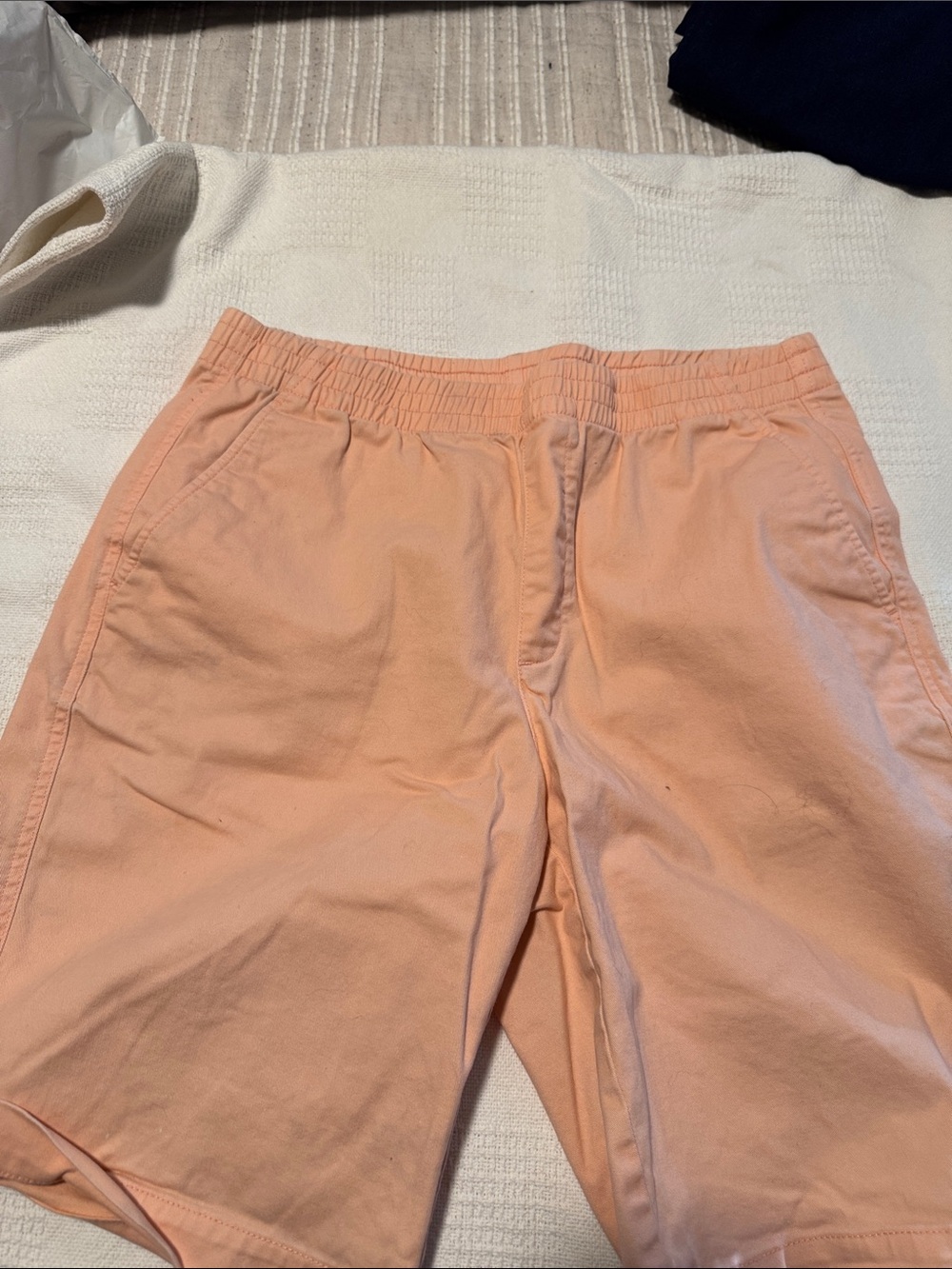 Lands' End ladies Peach Cotton Drawstring Joggers